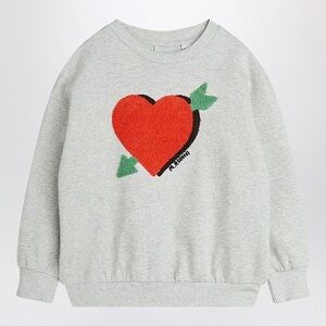 Mini Rodini Sweatshirt with Red Heart Design